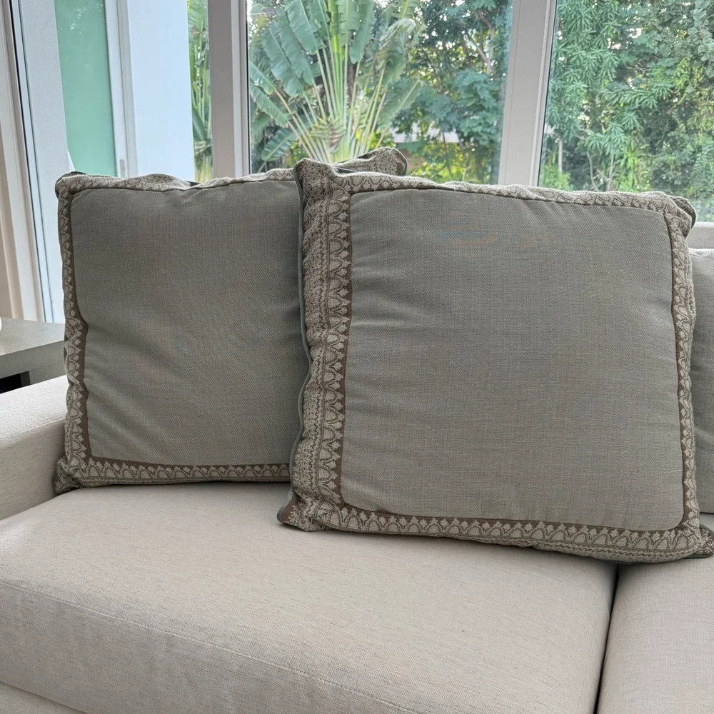 J QUEEN NEW YORK ‘Collette’ Set of Two Euro Shams